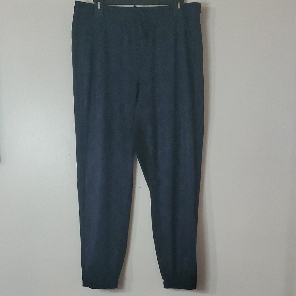 Athleta Brooklyn Jogger Size 16 Navy Black Snakeskin Print Lightweight Pockets